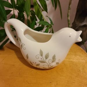 *Clay Art bird Ceramic Creamer/pitcher
